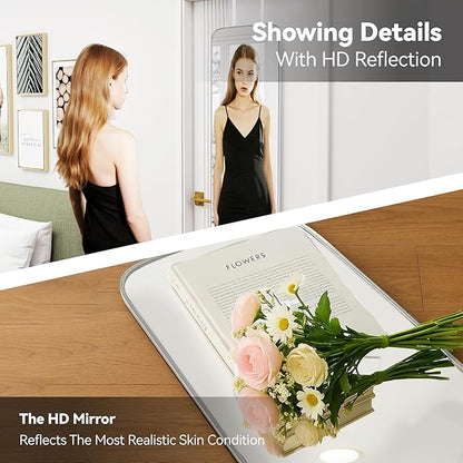 SCWF-GZ 57x16 Door Hanging Full Length Mirror, Floor Stand (Height 5.7ft just Body in1.3ft) Wall Mounted Metal Frame Rectangle Dressing Mirrors for Bedroom Bathroom Room 57 inch Silver