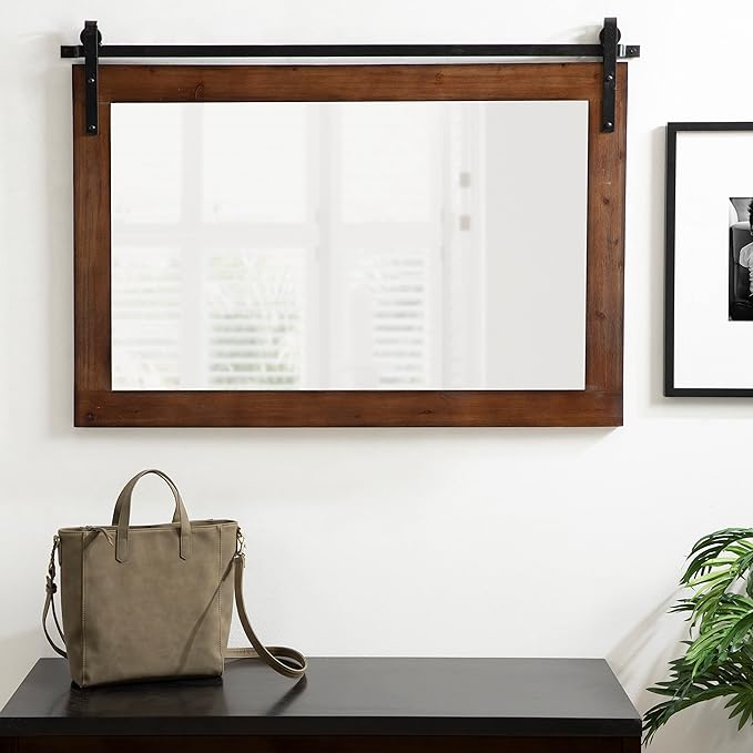 Kate and Laurel Cates Farmhouse Wall Mirror