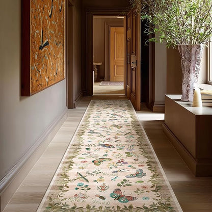 Machine Washable Hallway Runner Rugs: 2'x10' Kitchen Runner Stain Resistant Non Slip Low Pile Soft Carpet Runners for Hallways Indoor Entryway Kitchen Laundry Room Bedroom Bathroom Farmhouse