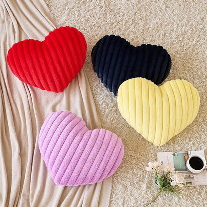 Heart Pillow, Heart Shaped Pillow with Soft Plush for Couch Bed, Decorative Throw Pillows for Bedroom Livingroom, Cozy Heart Pillows Home Decor Pillow Cushion (Lavender Purple, Mini 12.9" x 9.8")