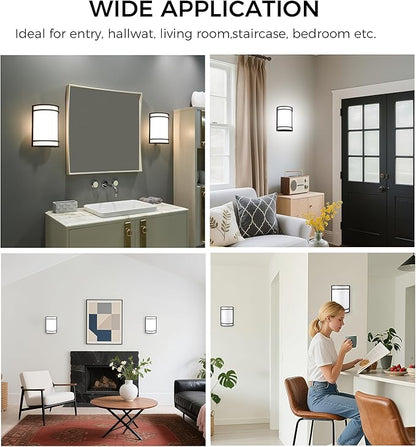 CLOUDY BAY LED 3 Color Indoor Wall Sconce, Wall Lighting,3000K/4000K/5000K Color Temperature Adjustable Wall Mount Light Fixture, 15W 120V Dimmable CRI 90+ LED Wall Light,Oil Rubbed Bronze