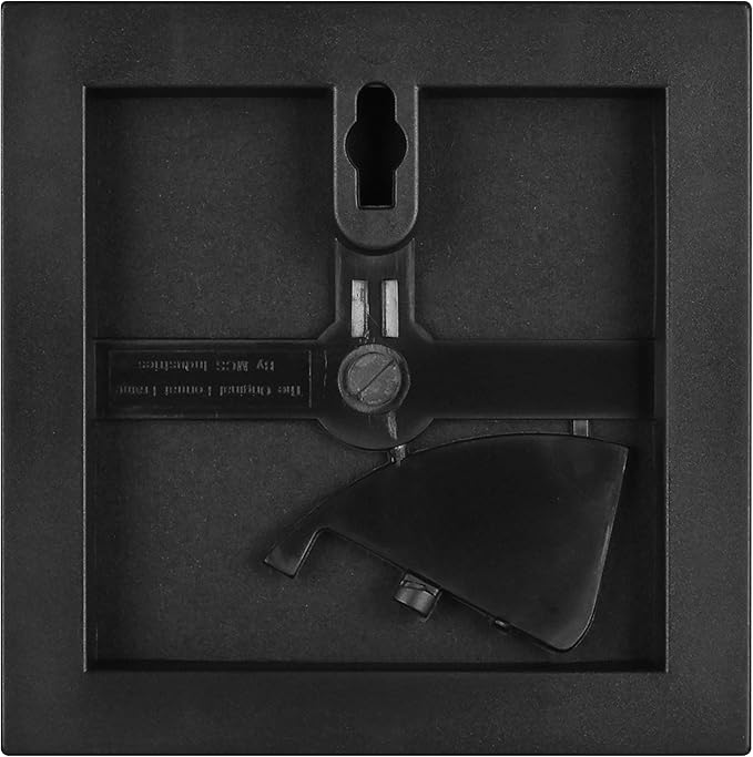 MCS Format 4x4 Picture Frame Black, Square Gallery Wall Vertical & Horizontal Wall Hanging Small Picture Frame or Tabletop Easel for Photos & Art Prints (12-Pack)