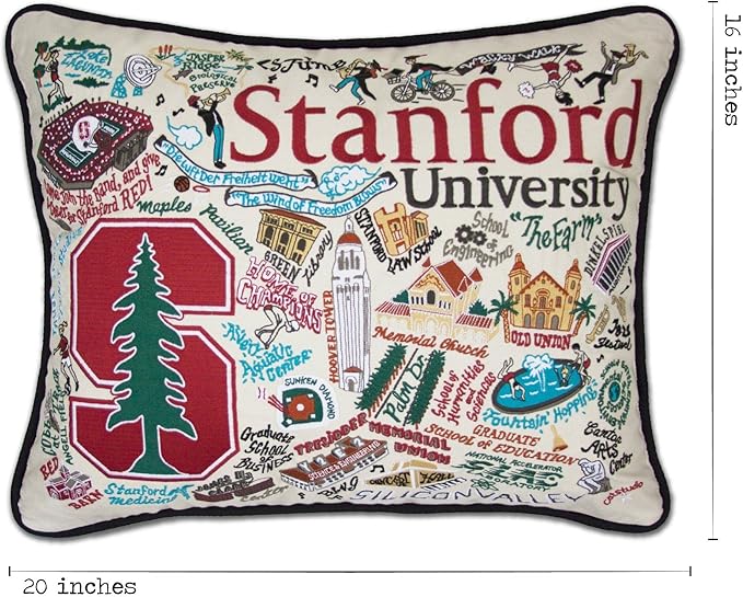 Catstudio Stanford University Collegiate Embroidered Decorative Throw Pillow