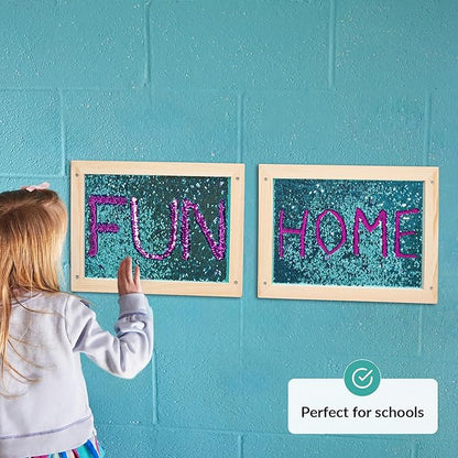 ODOXIA Sequin Wall Panel for Kids | Interactive Sensory Flip Fabric Board | Reversible Toy for Play & Learning | Room Equipment & Autism Toys