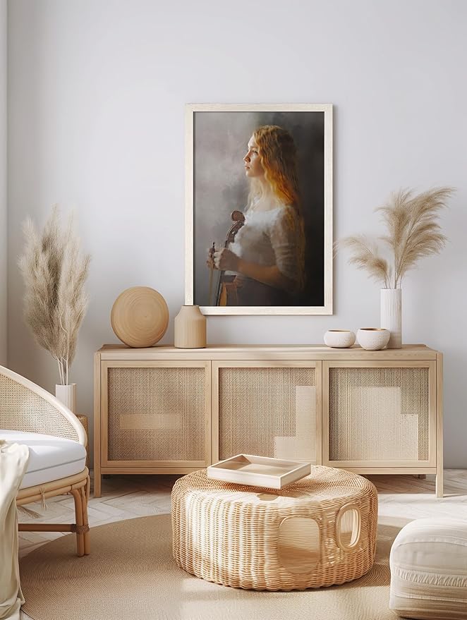 Momentworth 16x24 Frame Set of 3, White Wood Grain 16x24 Poster Frame for Gallery Wall Mounting (3 Pack,White)