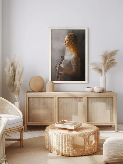 Momentworth 16x24 Frame Set of 3, White Wood Grain 16x24 Poster Frame for Gallery Wall Mounting (3 Pack,White)