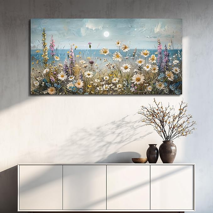KELIYUAN Wall Art For Living Room Farmhouse Wall Decor For Bedroom Office Decorations Abstract Paintings Flowers Landscape Wall Pictures Canvas Artwork Modern Room Home Decor Posters 20x40In