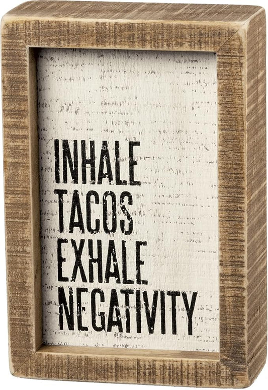 Primitives by Kathy Rustic Farmhouse Decor - Inspirational Wall Art, Wooden Table/Shelf Decor, Boho Kitchen Accessories 5”x7”