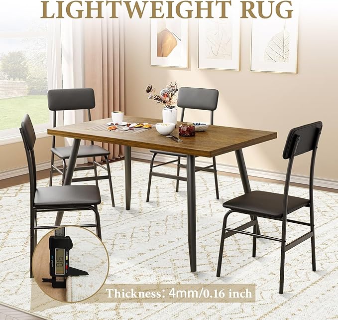 Area Rug for Living Room 10x12: Large Washable Boho Moroccan Rugs Geometric Neutral Rug, Non-Slip Foldable Morden Farmhouse Indoor Floor Carpet for Bedroom Dining Room Home Office（Beige,10'x12'）