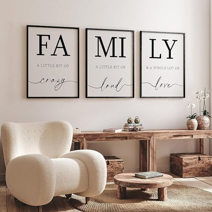 Heiple Family Wall Decor 11"x14" Framed Wooden Wall Sign for Home Decor Farmhouse Vintage Rustic Living Room Minimalist Family Wall Art (Black, 11”x14”)