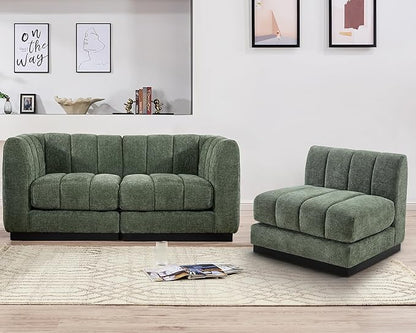 Morden Fort Oversized Sofa Couch Extra Deep Couch Modular Convertible Sectional Sofa Set Comfy Modern Sofas Couches for Living Room Apartment Bedroom Chenille