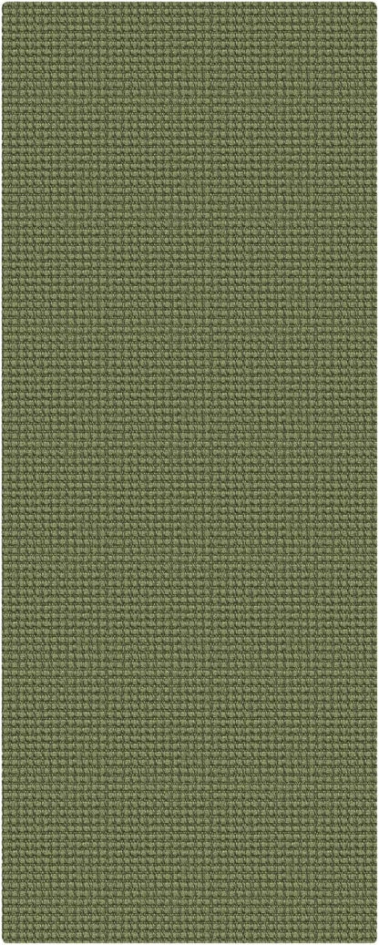 KOZYFLY Woven 2x5 Entry Runner Rug, Washable Runners for Entryway, Non Slip Hallway Rug, Small Throw Carpet Runner for Kitchen, Bedside, Hall, Bathroom, Olive Green/Earthy Green