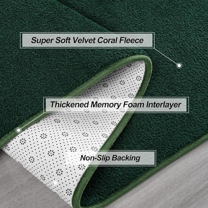 Gifeas Large Ultra Soft Modern Area Rugs for Living Room Bedroom, 7x10 Feet Deep Green Thickened Memory Foam Indoor Solid Minimalist Carpets, Non-Slip Comfy Rug for Boys Girls Nursery Room Home Decor