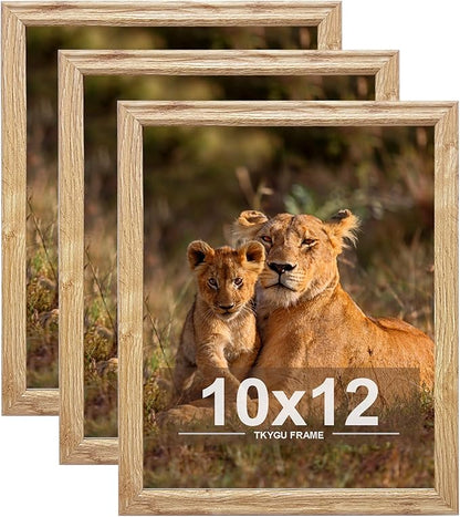 10x12 Picture Frame set of 3,Modern Style Woode Frame for Wall Hanging, Horizontally or Vertically, 10 x 12 Wall Gallery Poster Photo Frame best gift