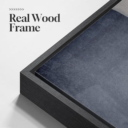 Extra Large Framed Neutral Abstract Wall Art for Living Room, 40x60 In Oversized Modern Gray and Beige Canvas Prints Paintings, Big Vertical Minimalist Pictures for Hallway Dining Bedroom Wall Decor