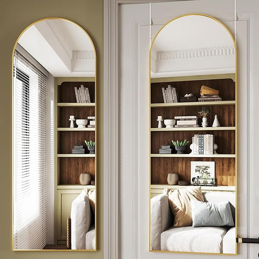 Protylctaster 19"x51"Door Mirror Full Length,Full Length Mirror Door Hanging,Over The Door Mirrors,Behind Door Mirrors