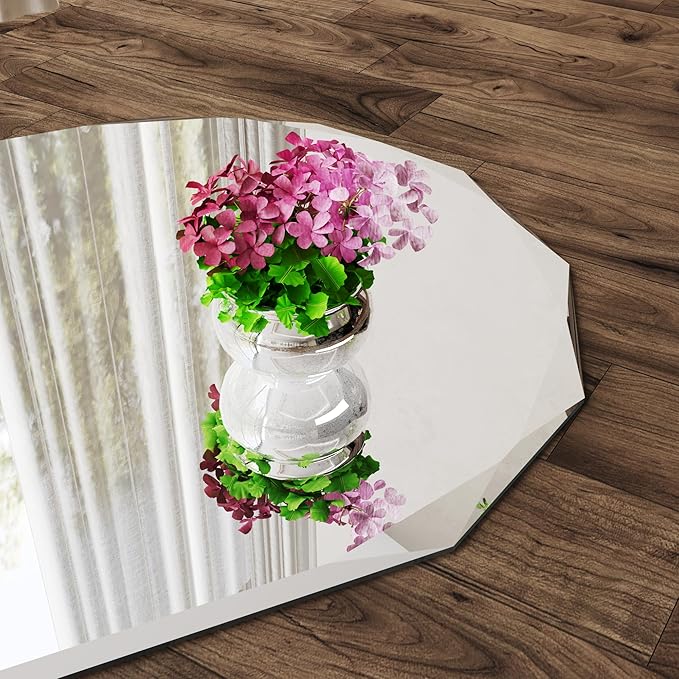 AUYHM Frameless Bathroom Mirror 30x40,Bathroom Mirrors for Over Sink,Oval Bathroom Mirrors Beveled Edge entryway Horizontal and Vertical,espejos decorativos de pared