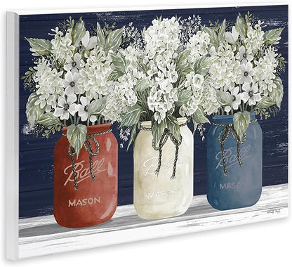 Stupell Industries Americana Floral Bouquets Rustic Flowers Country Pride Wall Plaque Art Design by Cindy Jacobs 10 x 15