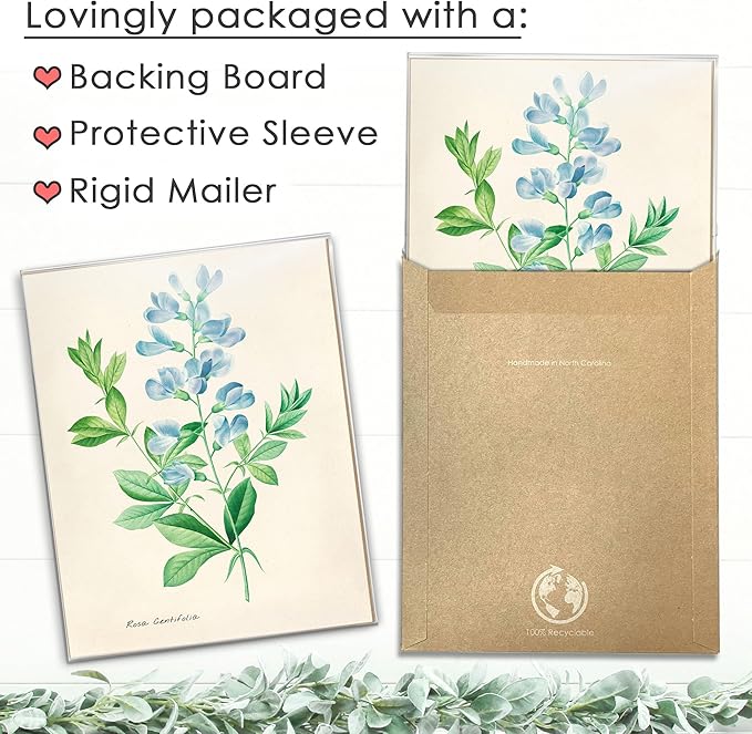 DREAM BIG PRINTABLES Vintage Roses Wall Art Prints (Set of 6) - Unframed - 11x14s | Botanical Decor - Vintage Sketch Prints - French Country - Flower Aesthetic Room Decor