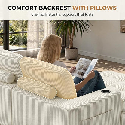 80" Boneless Loveseat Sofa in a Box,No Assembly Required Comfy Deep Seat Cloud Couch,Modern Small Couches for Living Room, Bedroom,Apartment,Beige 1 PCS