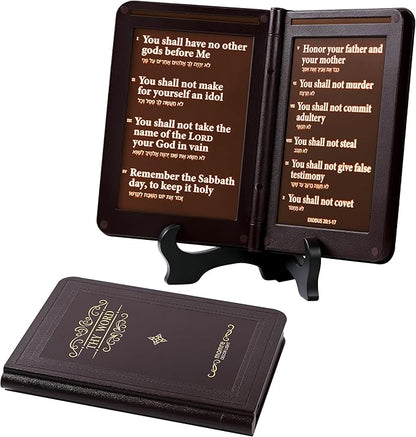 mamre Bible Verses Lamp, The Old Testament Display Light - Thy Word is a lamp Unto My feet, and a Light Unto My Path. - Exodus 20:1-17 The Ten Commandments, Religious Inspirational Gift