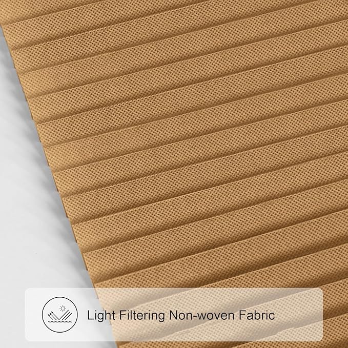 Window Blinds Cordless No Drill Cut to Size Clip On Stick On Self Adhesive Temporary Blinds Pleated Paper Blinds for Windows Doors Shades for Home Nursery Bedroom Kitchen Bathroom