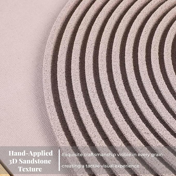 Framed 3D Textured Boho Neutral Abstract Wall Art for Bedroom, 3 Piece Mid Century Modern Artwork for Walls, Creamy White Brown Relief Sculptures for Diningroom Hallway Wall Decor 16x24 In