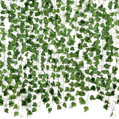 ARTKAIKE Fake Vines for Room Decor Aesthetic Artificial Plant Ivy Leaves Hanging Greenery Garlands for Home Bedroom Wall Wedding Party Decor (504FT 72PCS Vines)