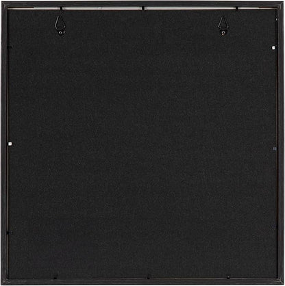 Kate and Laurel Gibson Modern Wall Picture Frame Set of 3; 16x16 matted to 8x8; Black and White; Three-Piece Frame Set for Gallery Wall Frame Set in Living Room Wall Décor