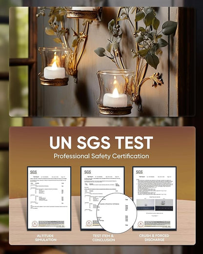 merrynights Remote Candles, 24PCS Flameless Tea Lights Candle Battery Operated with Timer, 400+Hours Remote Control LED Tea Lights Votive Candle - 1.5'' D X 1.25'' H- Pure White Light