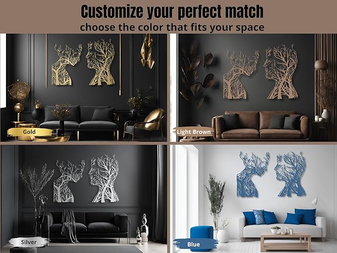 VAILLA Wood Wall Art Decor Wall Hanging Sculpture Modern Home Decoration 3 Panels Nature Wall Hangings Large Wooden Wall Arr 3D Textured Sculptures for Living Room Bedroom Office Dinnig Room (Faces 2)