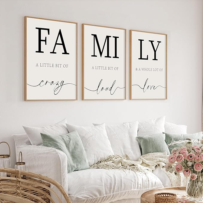 Heiple Family Wall Decor 11"x14" Framed Wooden Wall Sign for Home Decor Farmhouse Vintage Rustic Living Room Minimalist Family Wall Art (Brown, 11”x14”)