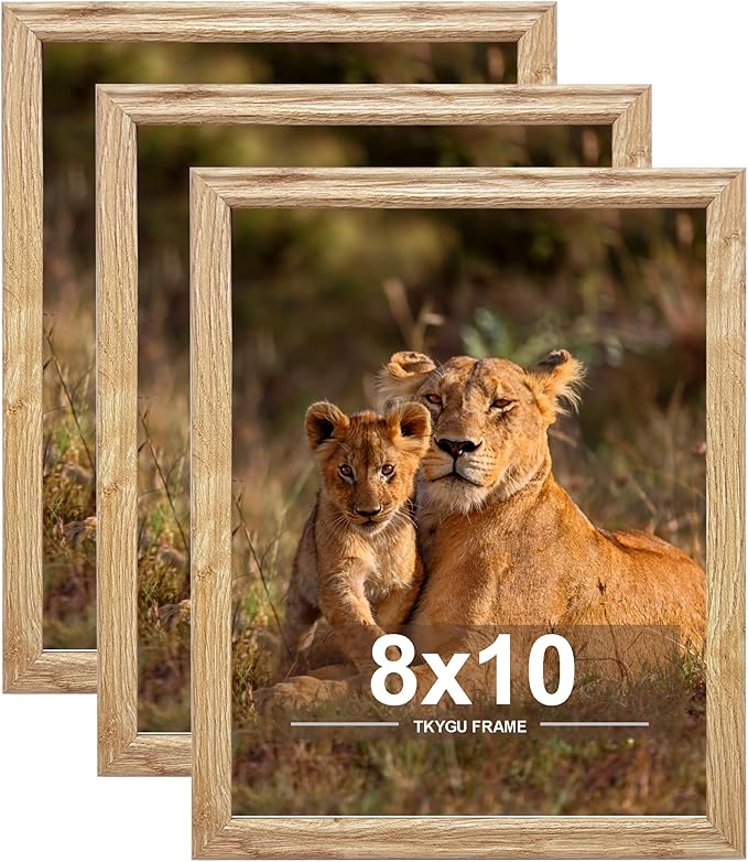 8x10 Picture Frame set of 3, Modern Style Woode Frame,Table Top or Wall Mount best gift