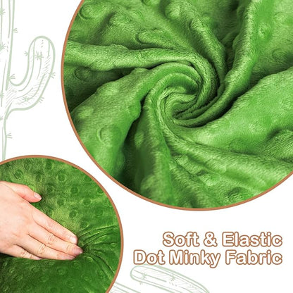AELS Set of 2 Cactus Decorative Throw Pillows, 22"& 14" Cactus Plush Pillow Set, 3D Office Nap Pillow, Cute Succulent Throw Pillow for Nursery Bedroom Room Decor, Grass Green & Lime Green