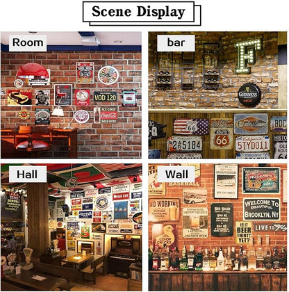 Aenaon Vintage Tin Signs While On This Ride Called Life Retro Cowboy Tin Sign Home Kitchen Bar Wall Decor Man Cave Decor Sign Western Decor 8x12 Inches