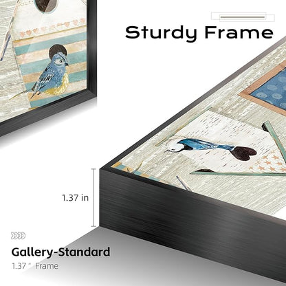 Long Narrow Vertical Wall Art for Hallway Staircase Entryway, Gray White Modern Abstract Framed Crystal Porcelain Wall Decor, Waterproof Easy Clean Artwork for Home Office Hotel Restaurant Spa 20x63 Inch