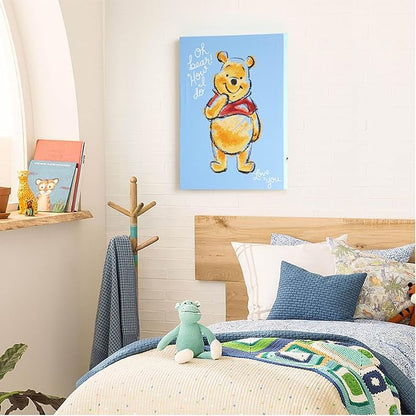 Disney Winnie The Pooh LED Wall Art,11.5"x15.75" Children's Hanging Décor, Light-Up Artwork for Kids' Rooms