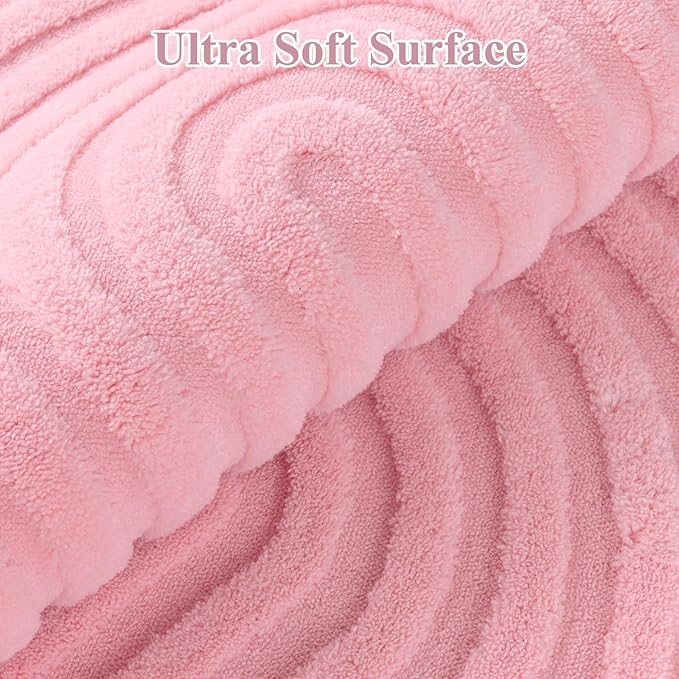 Pauwer Pink Area Rug for Girls Bedroom 4x6 Soft Fluffy Non Slip Machine Washable Rugs Arch Modern Indoor Mat Fuzzy Floor Carpet for Kids Nursery Living Room Dorm Playroom Dining Baby Home Decor