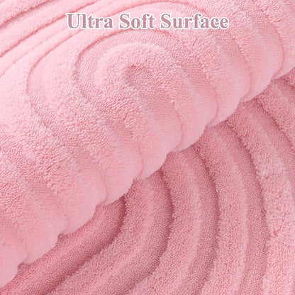 Pauwer Pink Area Rug for Girls Bedroom 4x6 Soft Fluffy Non Slip Machine Washable Rugs Arch Modern Indoor Mat Fuzzy Floor Carpet for Kids Nursery Living Room Dorm Playroom Dining Baby Home Decor