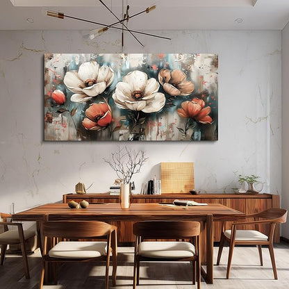 FUHAIHUA Canvas Wall Decor For Bedroom Wall Art For Living Room Office Decorations Boho Wall Paintings Flowers Landscape Pictures Artwork Aesthetic Posters kitchen Home Decor Ready To Hang 20x40 In