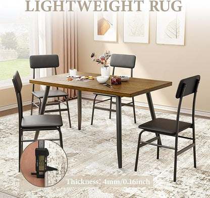 Area Rug for Living Room 9x12: Large Washable Boho Moroccan Rugs Geometric Neutral Rug, Non-Slip Foldable Morden Farmhouse Indoor Floor Carpet for Bedroom Dining Table Home(Neutral Beige, 9'X12')