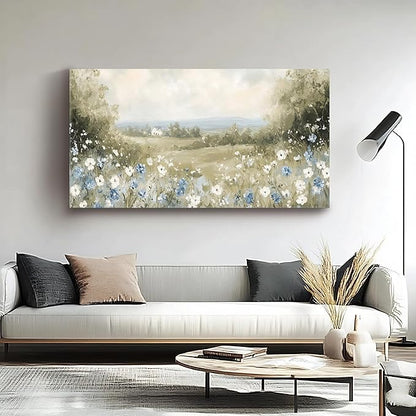 Iallbin Abstract Canvas Wall Art, Large Wall Art for Living Room, for Wall Modern Paintings Wall Decor Living Room (Abstract, Beige, 48L x 24W)