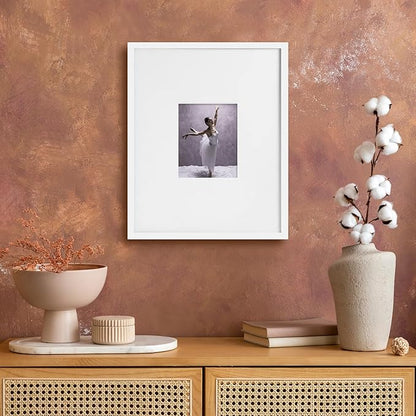 artisane home goods - Gallery Frame 1.0, Picture Frame, 16x20 White, Gallery Wall Frame Set, Large Picture Frame, Oversized Mat (4x4, 4x6, and 5x7)