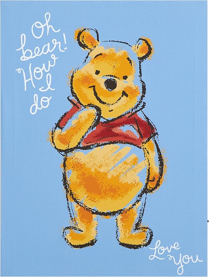 Disney Winnie The Pooh LED Wall Art,11.5"x15.75" Children's Hanging Décor, Light-Up Artwork for Kids' Rooms