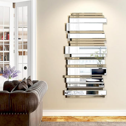 Decorative Mirrors for Wall Decor Large Mirrors for Wall Decor Living Room Silver Mirrors 24×47 inch (Gold Brown)