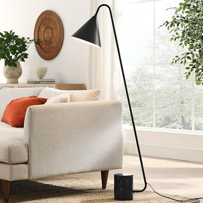 Modway EEI-6531-BLK Ayla Marble Base Floor Lamp, Black