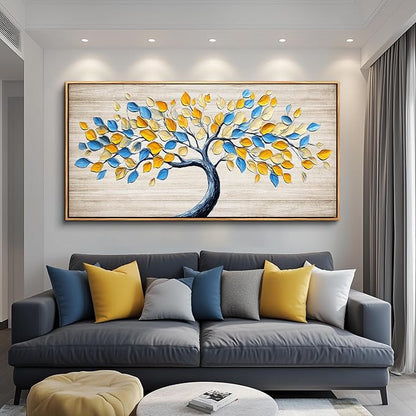 Wapluam Extra Large Wall Art,Abstract Canvas Painting Art Prints,Tree Of Life Wall Art,Above Bed Wall Decor,Nature Modern Pictures Wall Decor For Living Room Bedroom Bathroom Dining Room Office 30x60