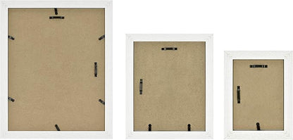 MCS 63895, White Woodgrain Studio Gallery 7 Piece Frame Set, Multipack