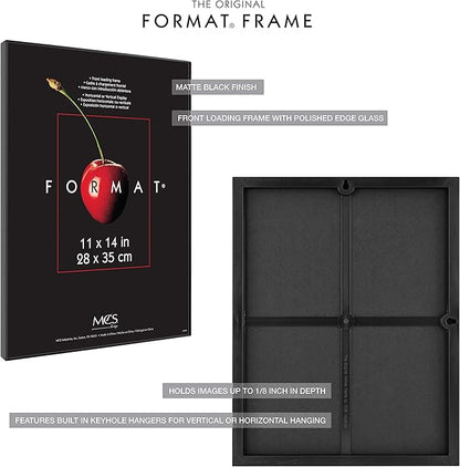 MCS Format Picture Frames, Gallery Wall Frames, Black, 11 x 14, 6-Pack
