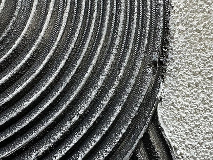Slyart Grey and Black Abstract Textured Wall Art, Hand-Painted 3D Oil Paintings on Canvas Wall Art 40x28 inch Contemporary Art